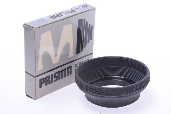 UNBRANDED 49MM JAPAN MADE LENS HOOD SUN SHADE SCREW IN RUBBER W/ BOX  115