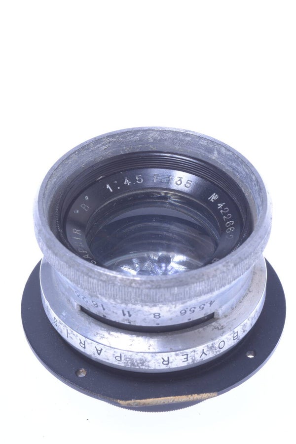 BOYER SAPHIR <B> 135MM 4.5 LENS WHEN ADAPTED 4x5" CAMERA COPYING ENLARGER LENS