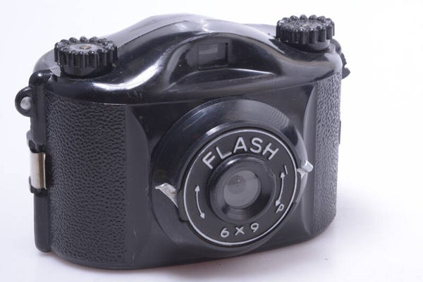 MARCHAND FLASH *1948, RARE* 6x9CM 120 ROLL FILM PLASTIC CAMERA MENISCUS LENS