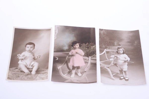 3 PRIVATE IMAGES PICTURES ANTIQUE CARTE POSTALE POSTAL CARD 8.5X13.5CM ALGIERS