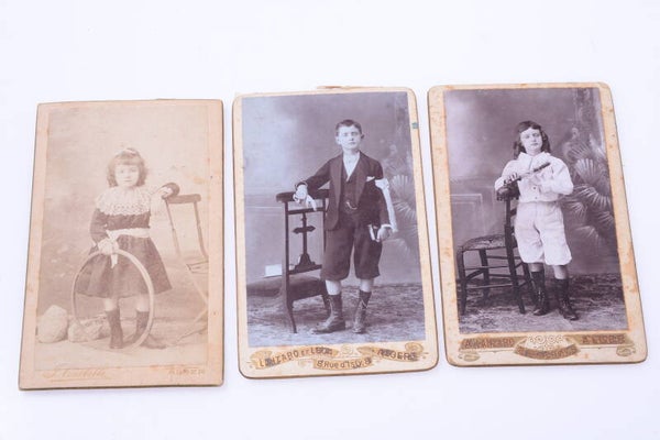 3 PRIVATE IMAGES PICTURES ANTIQUE PHOTOGRAPHS 6.5X10.5CM ALGIERS C. 1910