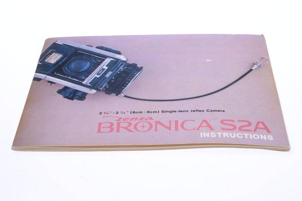 ZENZA BRONICA S2A CAMERA ORIGINAL INSTRUCTIONS MANUAL ENGLISH 140