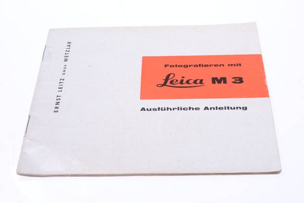 LEICA M M3 CAMERA ORIGINAL INSTRUCTIONS MANUAL GERMAN 141-1