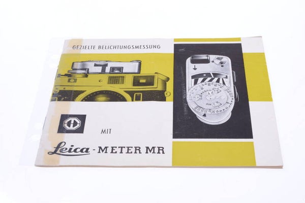 LEICA M, MR 4 LIGHT METER ORIGINAL INSTRUCTIONS MANUAL GERMAN 141-1