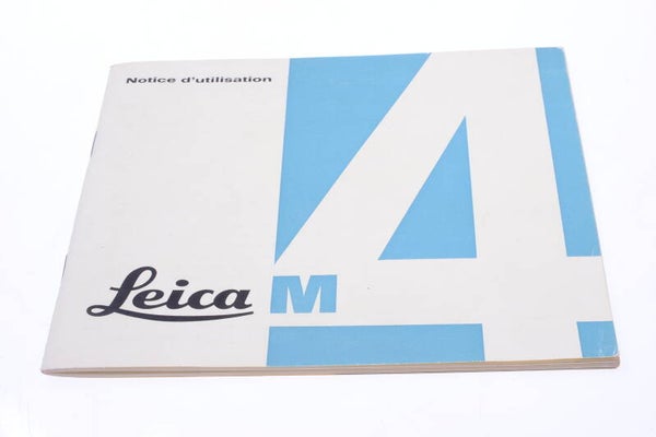 LEICA M M4 CAMERA ORIGINAL INSTRUCTIONS MANUAL FRENCH 141-1