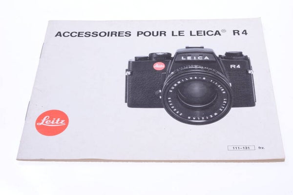 ACCESSORIES FOR LEICA R4 ORIGINAL PRODUCT GUIDE BROCHURE FRENCH 141-1
