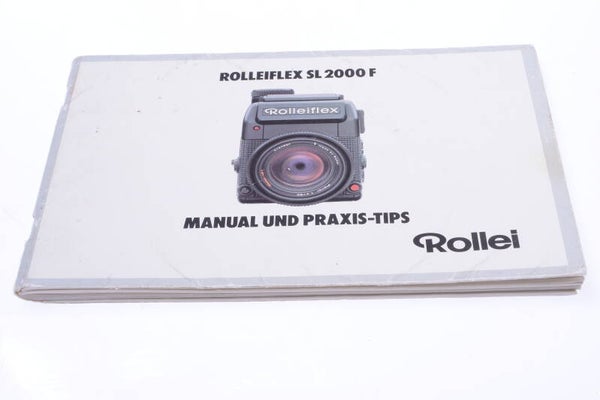 ROLLEI, ROLLEIFLEX SL 2000 F CAMERA ORIGINAL INSTRUCTIONS MANUAL GERMAN 141-2