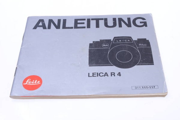 LEICA R, R4 CAMERA ORIGINAL INSTRUCTIONS MANUAL GERMAN 141-2