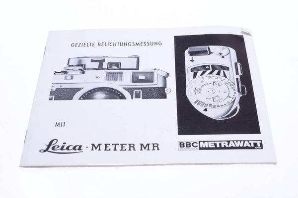 LEICA M, MR 4 LIGHT METER ORIGINAL INSTRUCTIONS MANUAL GERMAN 141-2