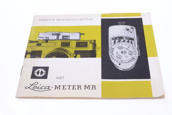LEICA M, MR 3 LIGHT METER ORIGINAL INSTRUCTIONS MANUAL DUTCH 141-2