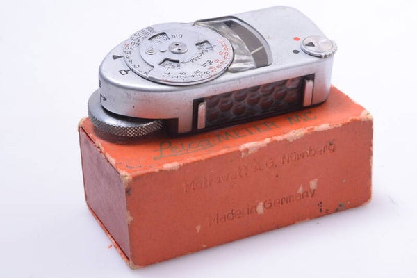 LEICA MC LIGHT METER EXPOSURE METER WORKS 100% ACCURATE MAKERS BOX