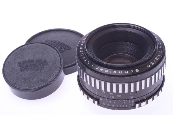 SCHNEIDER 50MM 1.9 XENON ZEBRA M42, 42MM SCREW MOUNT *RARE* LENS 35MM CAMERA