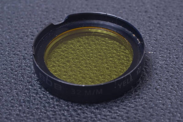 BDB YELLOW X2 32MM FILTER GENUINE LENS OR CAMERA PUSH ON 14-2