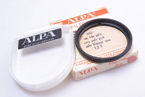 ALPA FILTER 47MM FILTRABE 610 PALE PINK SKY LIGHT FOR LENS ON 35MM CAMERA