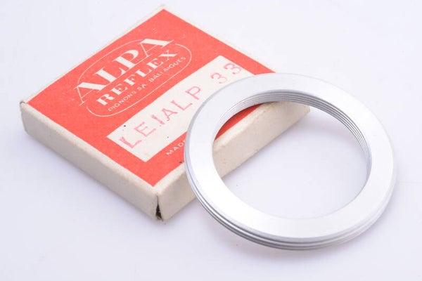 ALPA LEIALP 33 44MM TO 33MM RING ADAPTER COMBEXTAN BELLOWS LEICA LENS