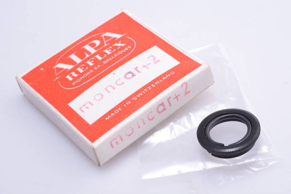 ALPA REFLEX CAMERA MONCAR +2 DIOPTER CORRECTION ADAPTER 16MM DIAMETER FINDERS