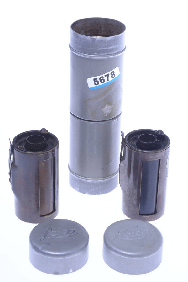 LEICA FILCA B DOUBLE HOLDERS DRXOO RELOADABLE CASSETTES BULK FILM CANISTERS #2