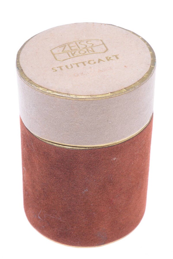 ZEISS CONTAX RANGE FINDER LENS MAKERS BOX 6X8.6CM *NO LENS* 50MM SONNAR TESSAR