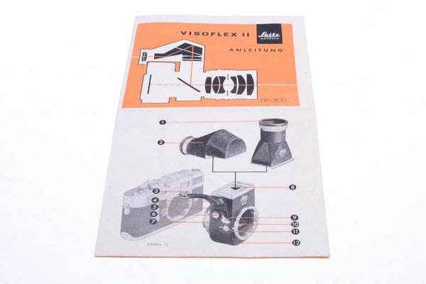 LEICA, LEITZ VISOFLEX II, 2 ORIGINAL INSTRUCTIONS MANUAL GERMAN 120