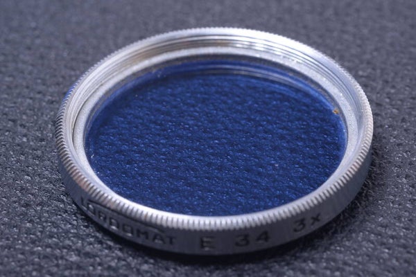 LORDOMAT BLUE 34MM 3X FILTER GENUINE LENS OR CAMERA SCREW IN 15-1