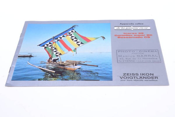 ZEISS VOIGTLANDER ICAREX 35, CONTAFLEX, ETC. PRODUCT GUIDE BROCHURE FRENCH 121
