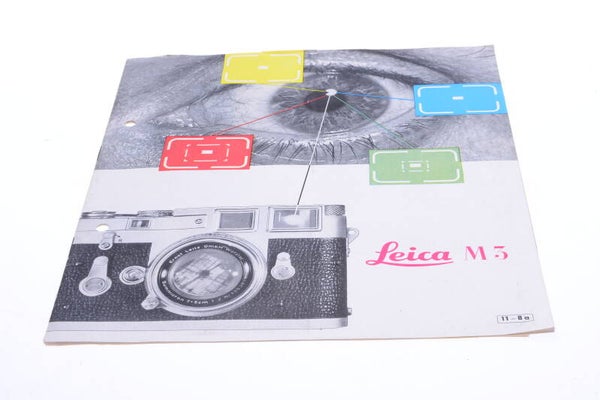 LEICA M M3 CAMERA ORIGINAL PRODUCT GUIDE BROCHURE GERMAN 122