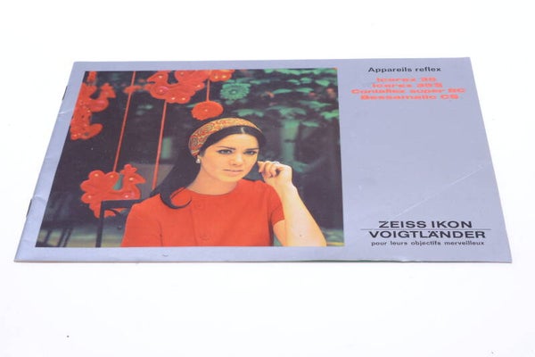 ZEISS VOIGTLANDER ICAREX 35, CONTAFLEX, ETC. PRODUCT GUIDE BROCHURE GERMAN 122