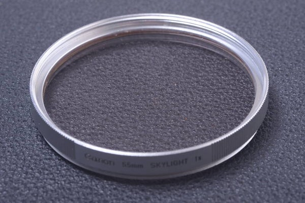 CANON SKYLIGHT 1X 55MM FILTER GENUINE LENS OR CAMERA SCREW IN 15-2
