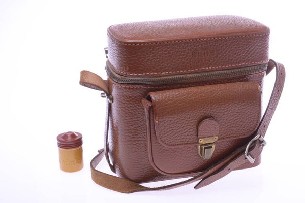 ROX VINTAGE LEATHER 35MM CAMERA, LENS & ACCESSORIES SYSTEM CASE GERMAN MADE