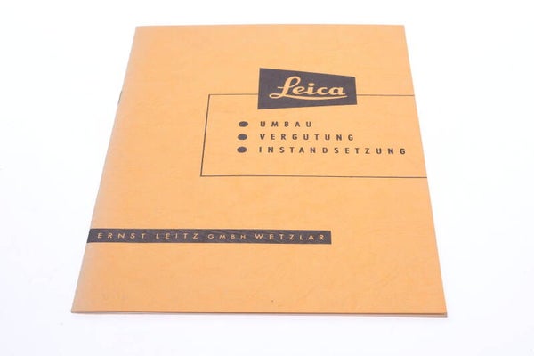 LEICA COMPUR, I UP TO IIIF CAMERA UPGRADE PRODUCT GUIDE BROCHURE BOOKLET 122