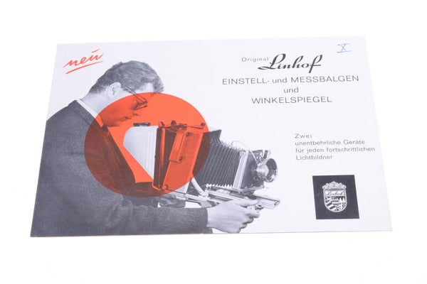 LINHOF ANGLE MIRROR VIEWER ORIGINAL PRODUCT GUIDE BROCHURE GERMAN 123
