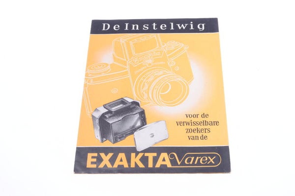 EXAKTA VAREX VIEWFINDER ORIGINAL PRODUCT GUIDE BROCHURE DUTCH 123