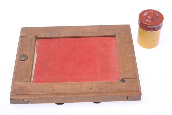 ANTIQUE CONTACT PRINTER PRINTING FRAME 9X12CM SIZE PICTURE PHOTOGRAPH W/ GLASS