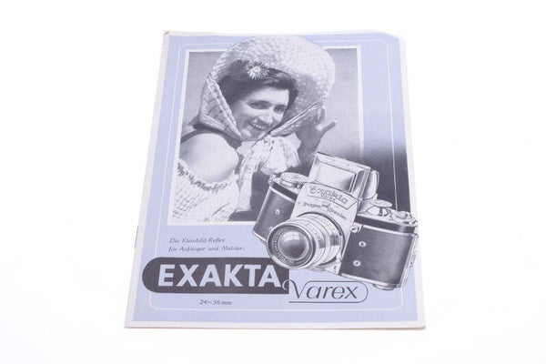 EXAKTA VAREX 24X36 MM CAMERA ORIGINAL PRODUCT GUIDE BROCHURE GERMAN 123