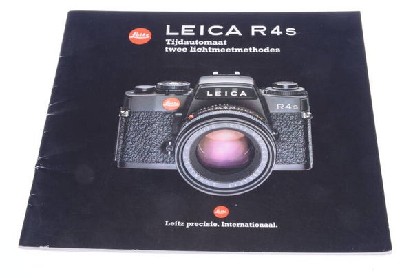 LEICA R, R4S CAMERA AND LENSES ORIGINAL PRODUCT GUIDE BROCHURE DUTCH 123