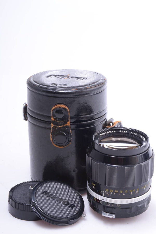 NIKON F NIKKOR P AUTO 105MM 2.5 NON-AI PORTRAIT LENS FOR 35MM SLR CAMERA