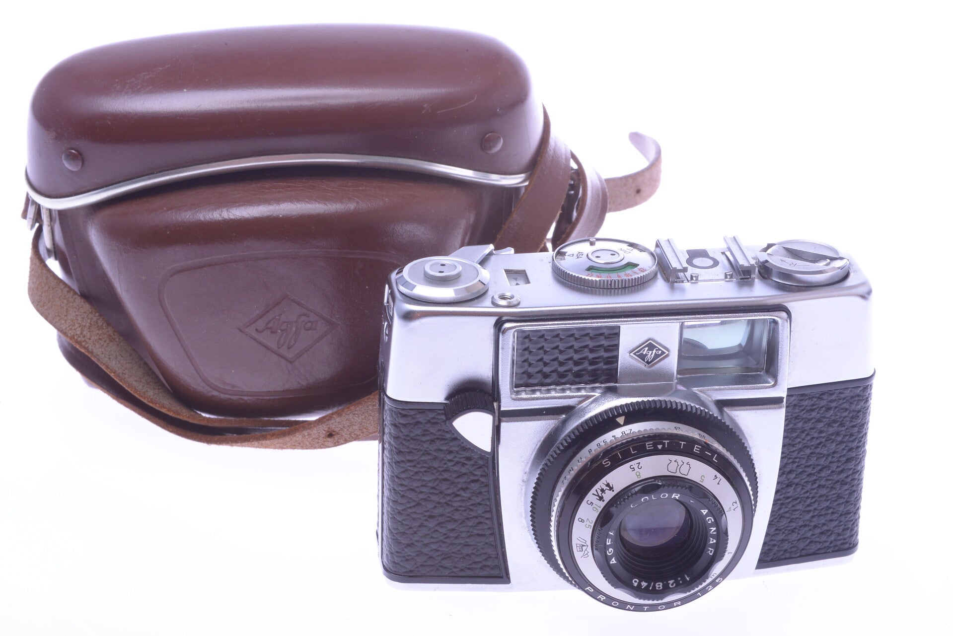 AGFA SILETTE-L 35MM CAMERA '1962' W/ 45MM 2.8 COLOR AGNAR LENS *MINTY, READ*