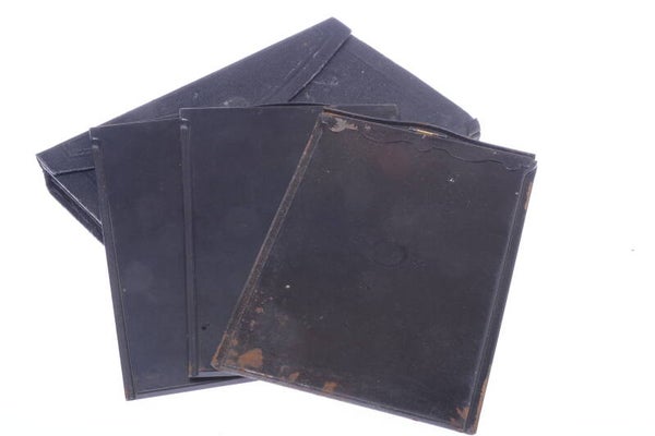 CONTESSA NETTEL GLASS PLATE HOLDERS SET OF 3 FOR 10X15CM FORMAT CAMERAS