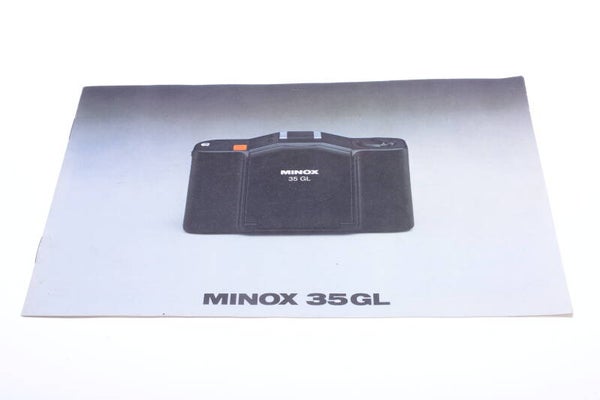 MINOX 35GL CAMERA ORIGINAL PRODUCT GUIDE BROCHURE SWEDISH 123