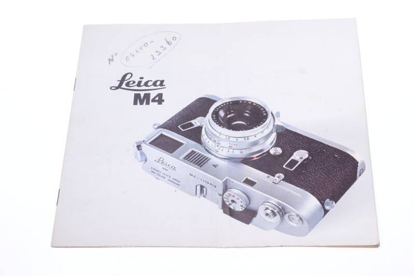 LEICA M4 CAMERA ORIGINAL PRODUCT GUIDE BROCHURE DUTCH 124