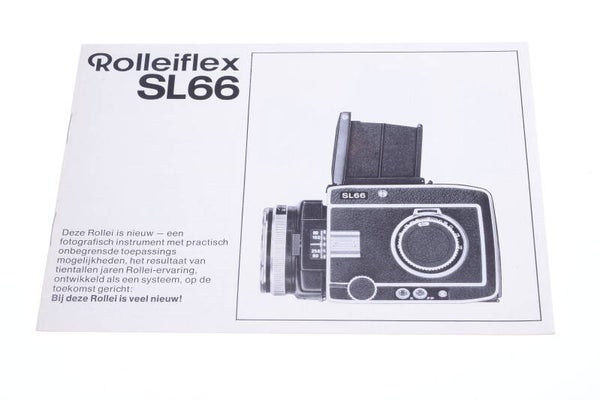 ROLLEI, ROLLEIFLEX SL66 FILM CAMERA ORIGINAL PRODUCT GUIDE BROCHURE DUTCH 124