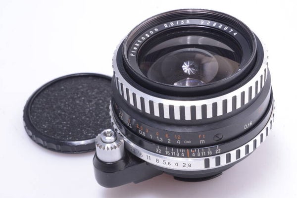 ZEISS 35MM 2.8 FLEKTOGON 18CM, 7” CLOSE LENS ZEBRA *MINTY* EXAKTA TOPCON MOUNT