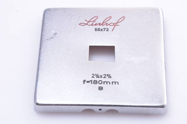 LINHOF 180MM B 52X72 LENS FRAME MASK TECHNIKA IV III 2X3” 6X9CM RANGE FINDER