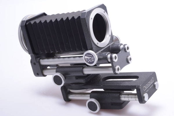 NOVOFLEX A-MOUNT MACRO BELLOWS & SLIDER FOR 35MM CAMERA & LEICA SCREW M39 LENS