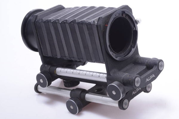 ALPA REFLEX MACRO BELLOWS & SLIDER FOR 35MM CAMERA & ALPA LENS