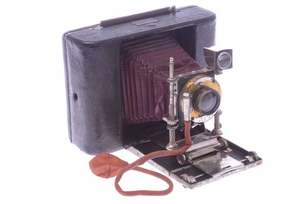 GIRARD LE REVE 9X12CM PLATE & ROLL FILM CAMERA *SHUTTER WORKS* CLEAN LENS