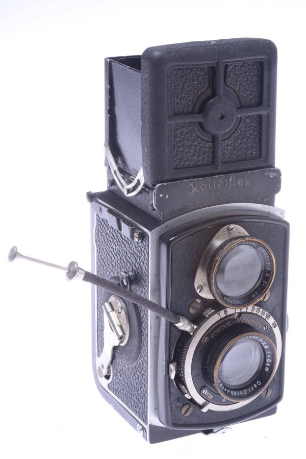 ROLLEIFLEX 4x4CM BLACK BABY CAMERA 2nd MODEL TLR ZEISS TESSAR 60MM 2.8 LENS