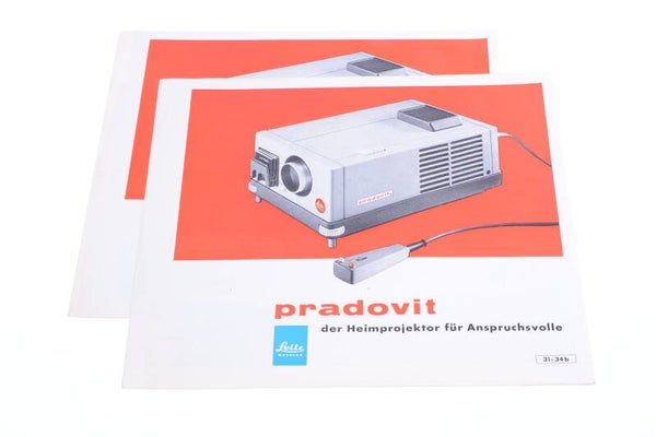 1 LEICA, LEITZ PRADOVIT PROJECTOR ORIGINAL PRODUCT GUIDE BROCHURE GERMAN 125