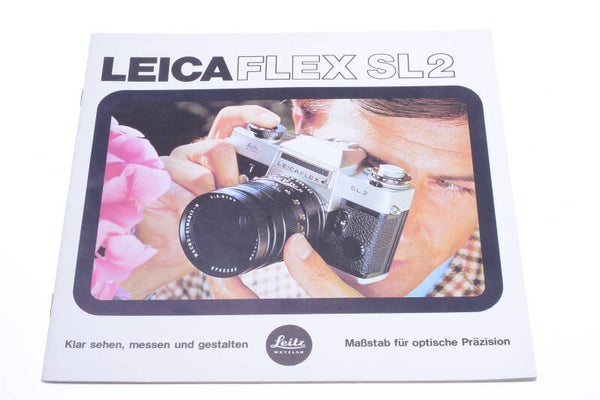 LEICA, LEICAFLEX SL2 CAMERA ORIGINAL PRODUCT GUIDE BROCHURE GERMAN 125