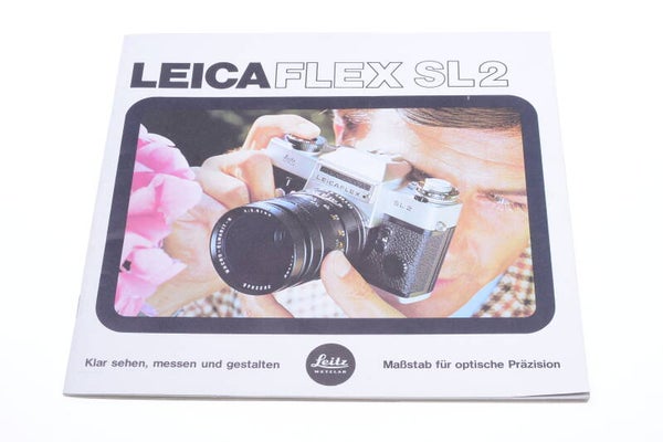LEICA, LEICAFLEX SL2 CAMERA & LENS ORIGINAL PRODUCT GUIDE BROCHURE GERMAN 125